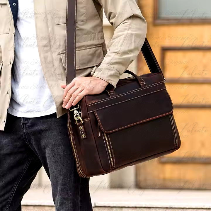 Laptop veske av lær Valente Elegante® - Valente Elegante Leather