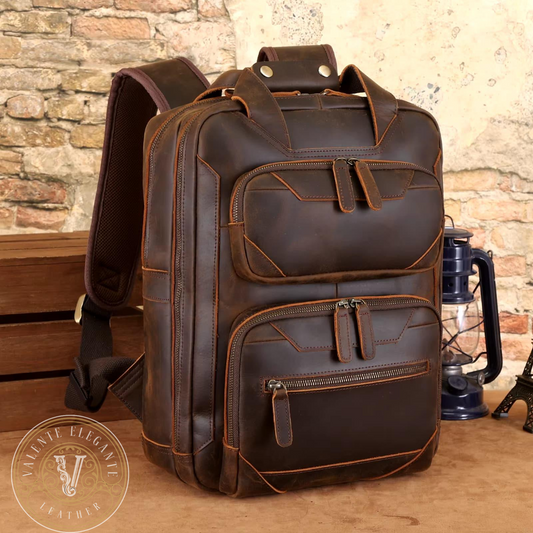 Ryggsekk av lær Valente Elegante