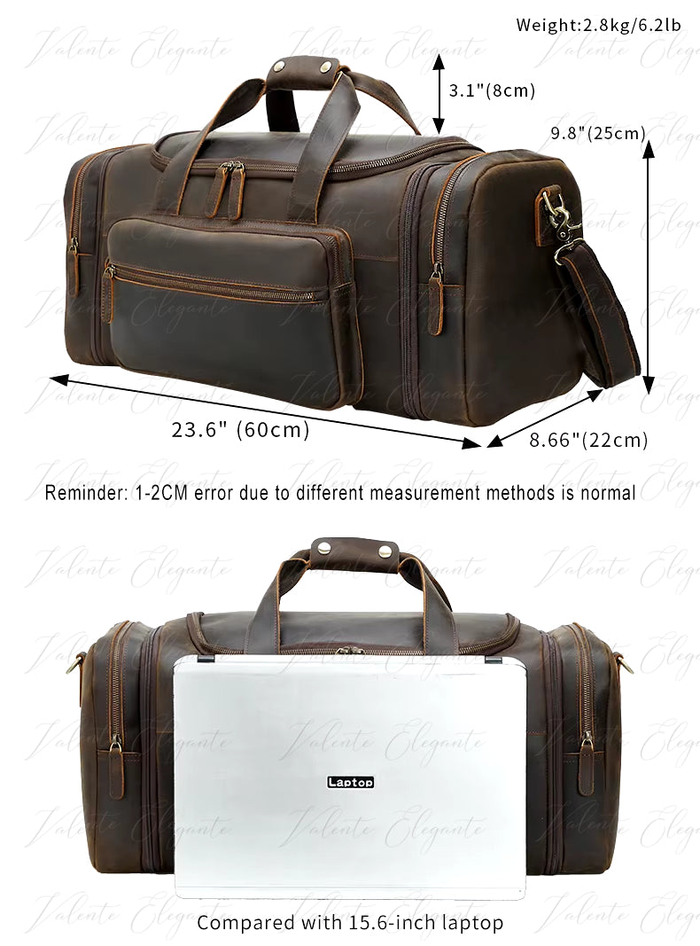 Reiseveske av lær Valente Elegante 6680