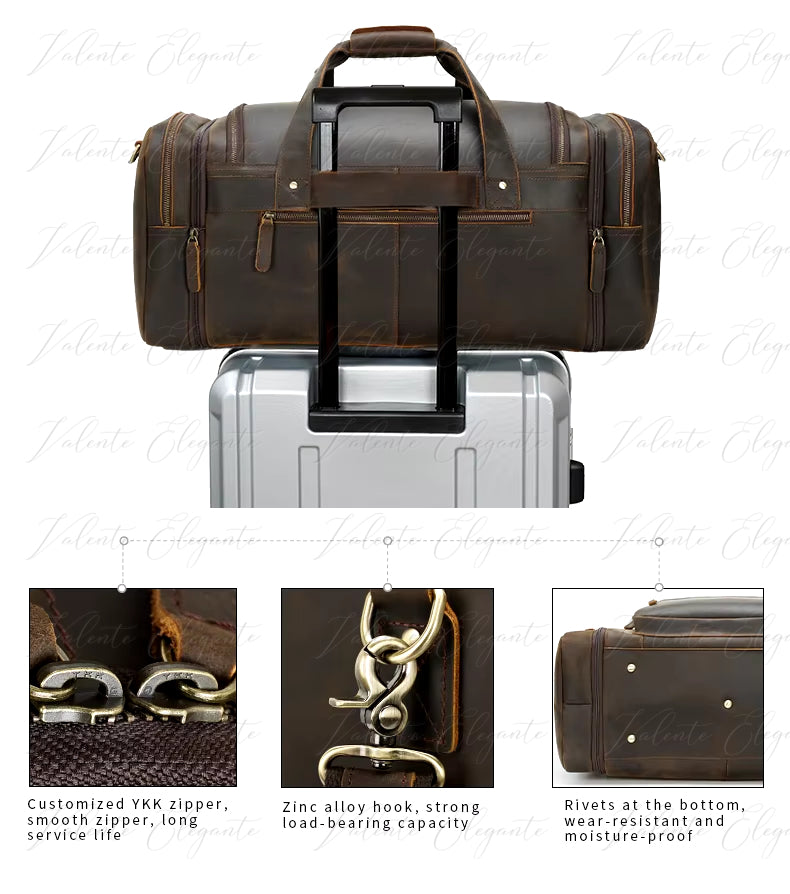 Reiseveske av lær Valente Elegante 6680