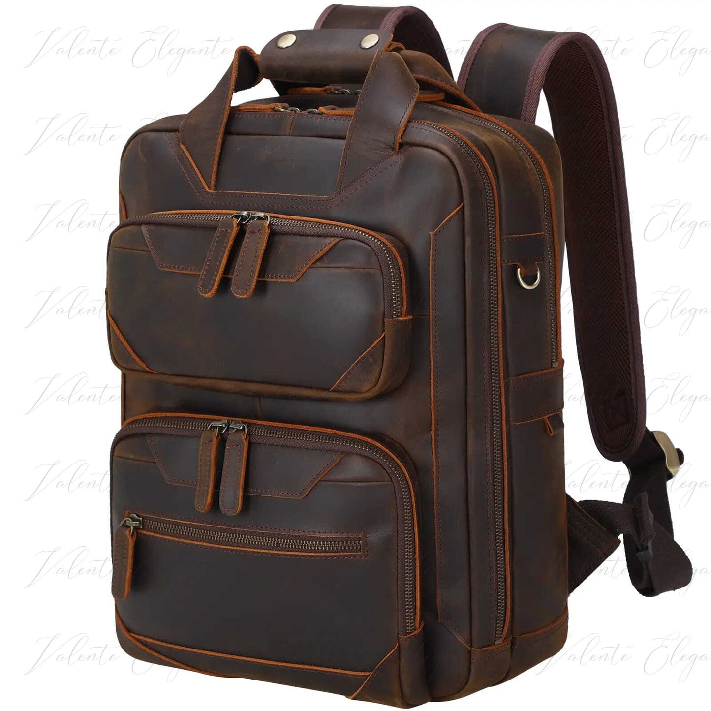 Ryggsekk av lær Valente Elegante