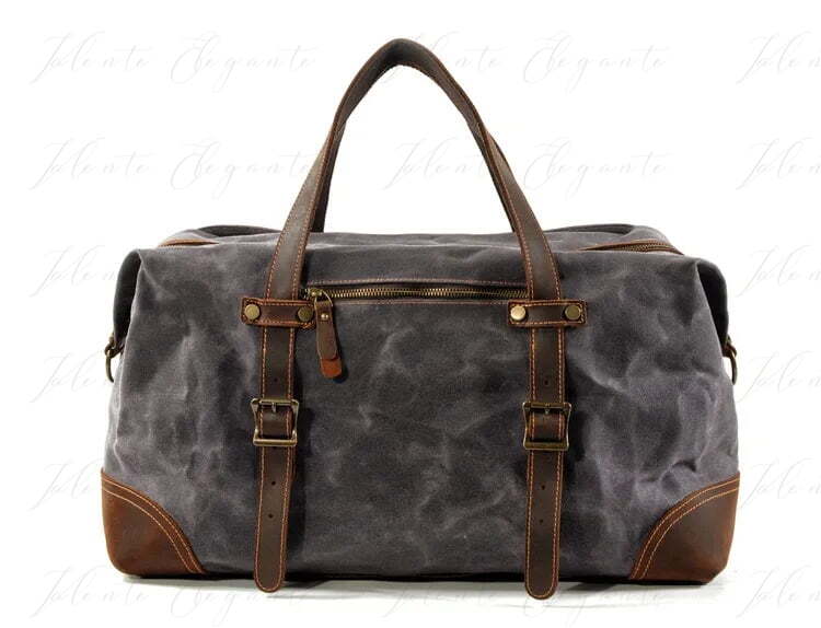 Reiseveke av lær og Canva Valente Elegante® - Valente Elegante Leather