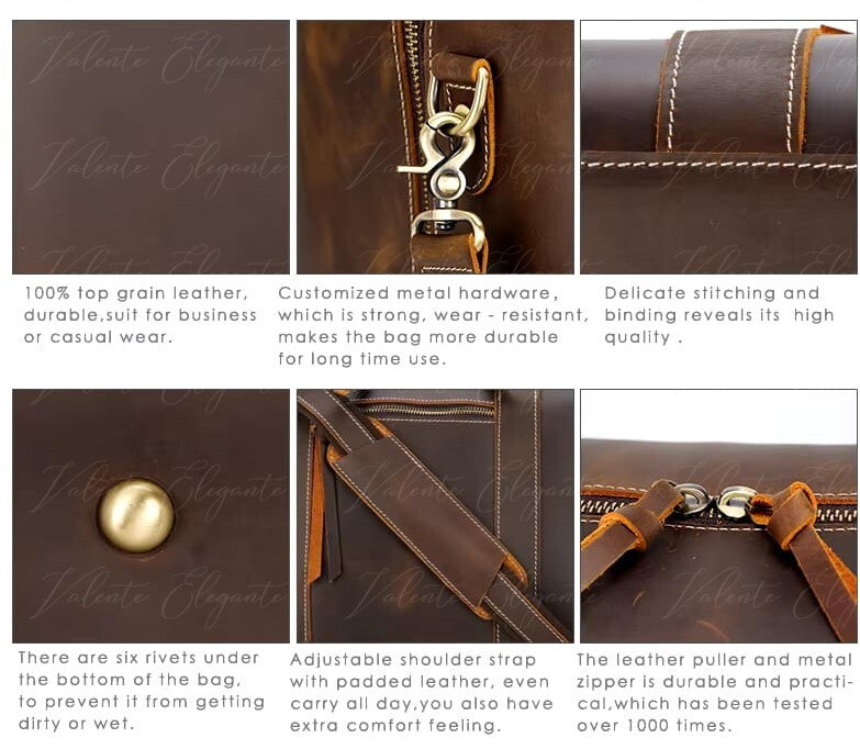 Reiseveske av lær Valente Elegante® - Valente Elegante Leather