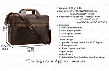 Dokument- og PC-veske av lær Valente Elegante® - Valente Elegante Leather