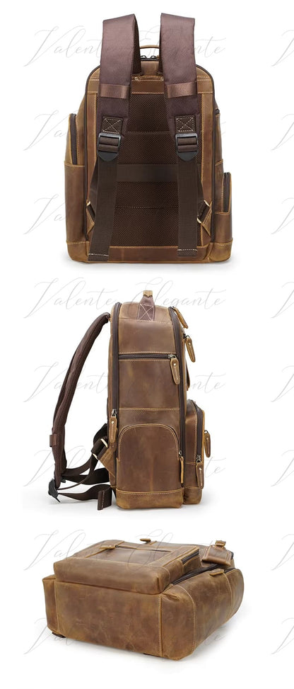 Ryggsekk av lær Valente Elegante