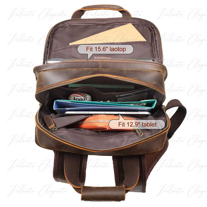 Ryggsekk av lær Valente Elegante