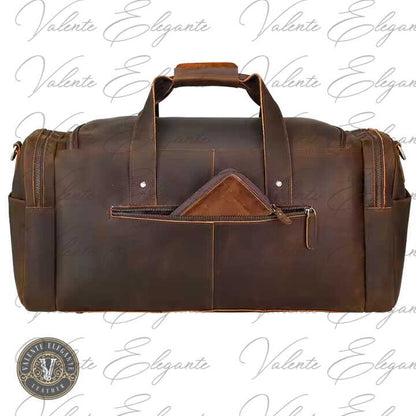 Weekendbag Valente Elegante av lær