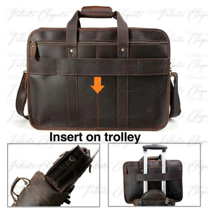 Dokument- og PC-veske av lær Valente Elegante® - Valente Elegante Leather