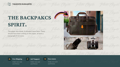 Dokument- og PC-veske av lær Valente Elegante® - Valente Elegante Leather